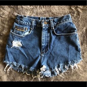 Vintage Riders cut off shorts